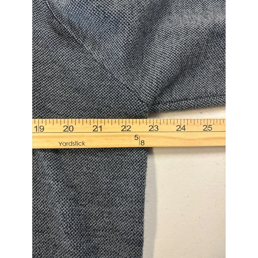 Brooks Brothers Men's Size XL Quarter Zip Grey Merino Wool Smithfield Sweater‎